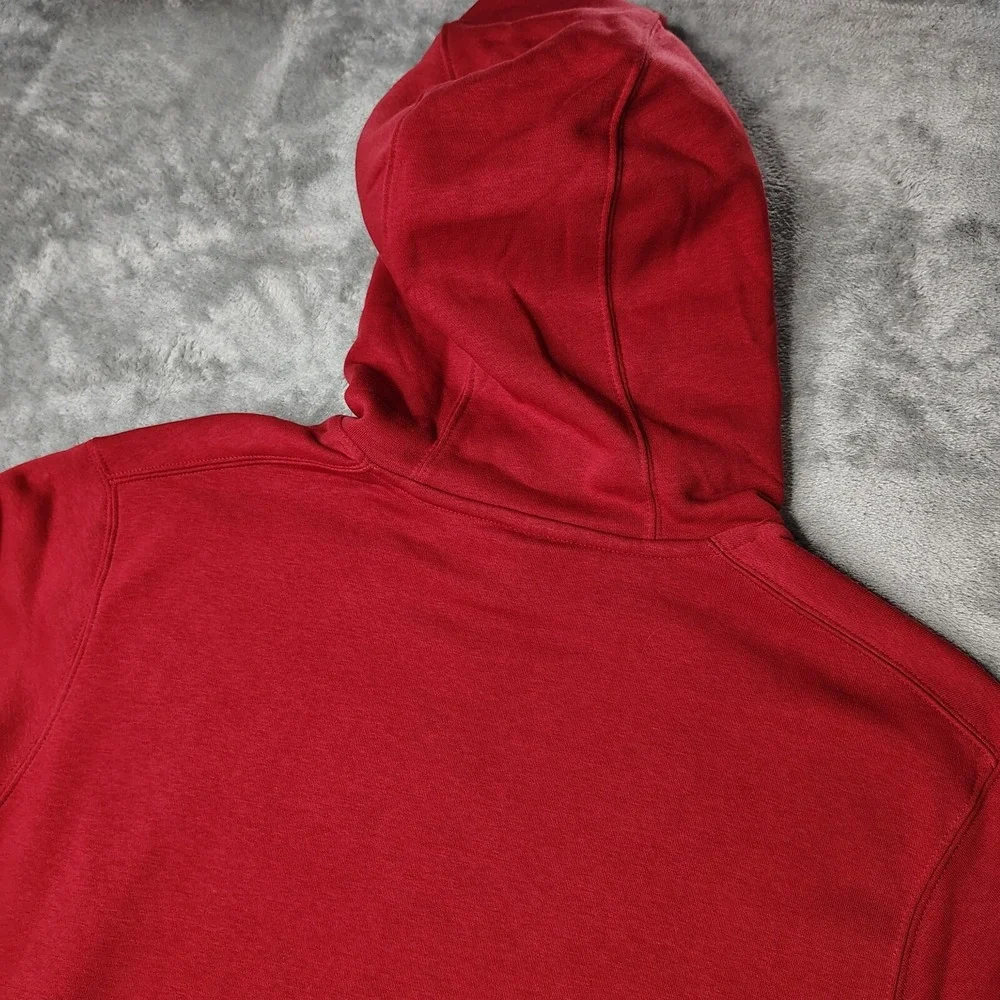 Jordan Oklahoma Sooners Hoodie Mens Small Red Fleece Pullover Wagon Wheel Logo